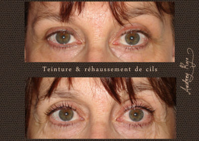 rehaussement teinture de cils