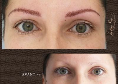 Sourcils en maquillage permanent