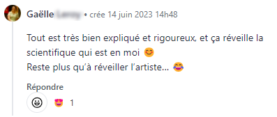 Avis sur la formation en ligne