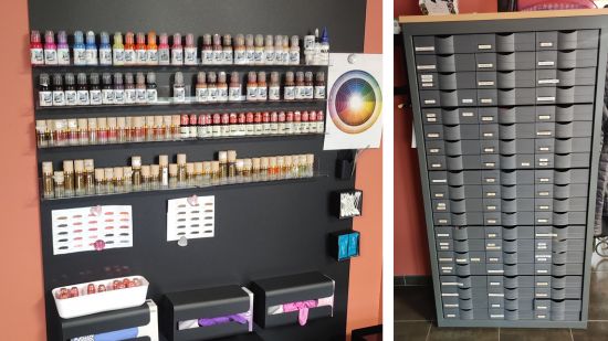 Rangements encres de tatouage magnétique