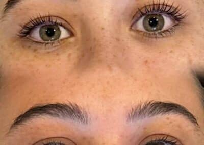 Avant apres extension de cils