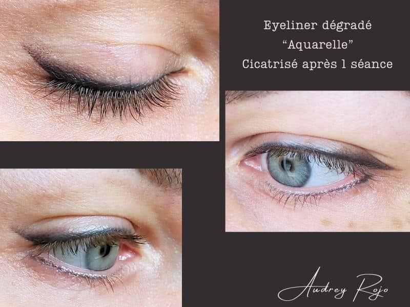 eye liner permanent avant après