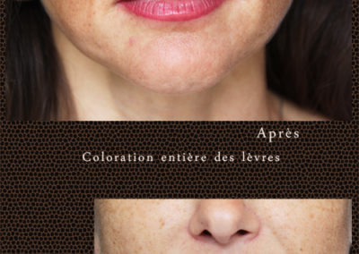 Rouge à lèvres en maquillage permanent