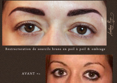 Sourcils en maquillage permanent