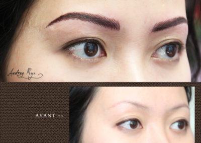 Sourcils en maquillage permanent