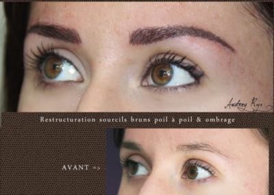 Sourcils en maquillage permanent