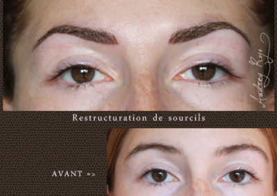 Sourcils en maquillage permanent