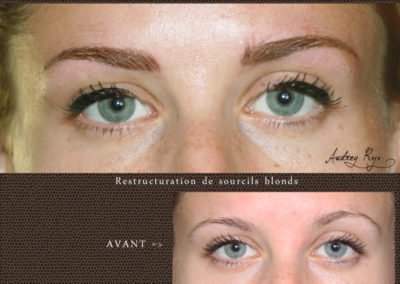 Sourcils blonds